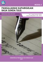 Bahasa Sunda Modul 5 Pangajaran Kaparigelan Basa Sunda Tulis [PDF]