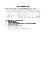 Balance Sheet Completion Using Ratios