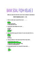 Bank Soal Fiqih