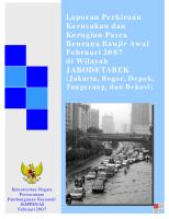 Bappenas 2007 Laporan Penilaian Kerusakan Kerugian Jabodetabek