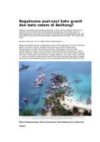 Batu Granit Di Bangka Belitung