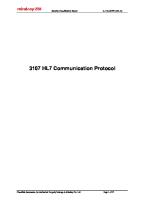 BC-5000&BC-5150 - HL7 Communication Protocol - V2.0 - EN