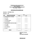 Belakang Ijazah TK