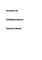 BeneHeart D6 Operators Manual