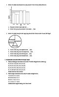 Berikut Ini Adalah Data Banyak Buku Yang Terjual Di Toko Cerdas Selama Lima Hari