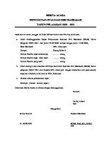 Berita Acara Dan Notulen EDM [PDF]