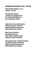 Berkibarlah Benderaku Lyrics