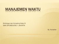 Bimbingan Klasikal Kelas XI SMK Manajemen Waktu [PDF]