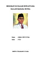 BIOGRAFI KI HAJAR DEWANTARA Bahasa Sunda