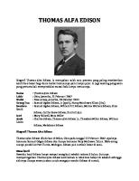 Biografi Thomas Alva Edison