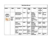 Biologi (Tabel Sistem Hormon)