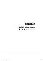 BIOLOGY for high school students - ชีววิทยาสำหรับนักเรียนระตับมัธยมปลาย
 9789742351328