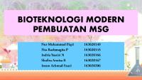 Bioteknologi Modern - Monosodium Glutamat