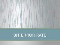 Bit Error Rate