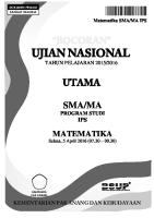 Bocoran Soal UN Matematika SMA IPS 2016 (Pak-Anang - Blogspot.com)