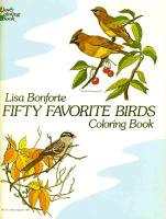 Bonforte L. - Fifty Favorite Birds (Dover Coloring Book) - 1982