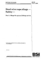 BS en 13414-1 Steel Wire Rope Slings