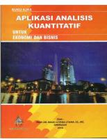 Buku Aplikasi Analisis Kuantitatif [PDF]