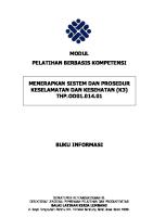 Buku Informasi Menerapkan Sistem Dan Prosedur K3