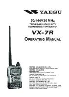 Buku Manual HT Yaesu VX-7R - EN