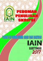 BUKU Pedoman Penulisan Skripsi IAIN Bukittinggi