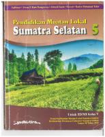 BUKU Pendidikan Muatan LOKAL Sumsel Kelas 5