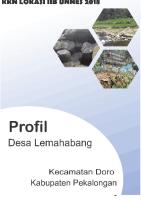 Buku Profil Desa Lemahabang [PDF]