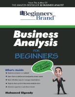 Business Analysis For Beginners - Mohamed Elgendy PDF [PDF]