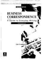 Business Correspondence-A Guide To Everyday Writing-Pearson ESL (2002) [PDF]