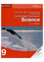 Cambridge Checkpoint Science Coursebook Grade 9