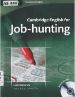 Cambridge English For Job Hunting PDF