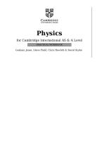 Cambridge International As A Level Physics Practical Workbook