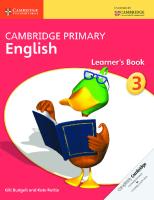 Cambridge Primary English Learner's Book 3 - Public