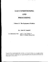 Campbell - Gas Conditioning and Processing - Vol 2 PDF [PDF]