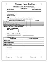 Capsule Process Validation