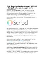 Cara Download Dokumen Dari SCRIBD Tanpa Berlangganan Dan Bayar