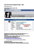 Cara HACK Akun Facebook Terbaru [PDF]