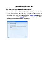 Cara Install Microsoft Office 2007