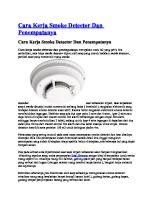 Cara Kerja Smoke Detector Dan Penempatanya [PDF]