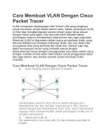 Cara Membuat VLAN Dengan Cisco Packet Tracer