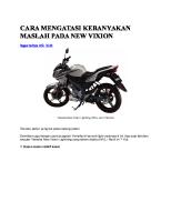 Cara Mengatasi Kebanyakan Vixion Ligting [PDF]