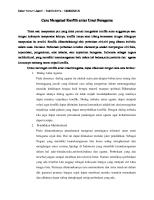 Cara Mengatasi Konflik Antar Umat Beragama [PDF]