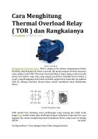 Cara Menghitung Thermal Overload Relay