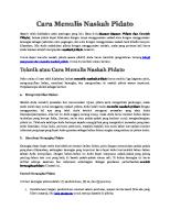 Cara Menulis Naskah Pidato [PDF]