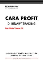 Cara Profit Di Binary Trading Free Version 1.0 [PDF]