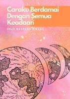 Caraku Berdamai Dengan Semua Keadaan