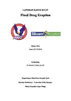 Case Presentation - Fixed Drug Eruption. [PDF]