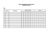 Ceklist Monitoring Cuci Tangan [PDF]