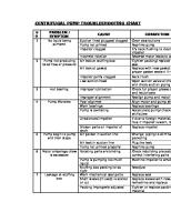 Centrifugal Pump Troubleshooting Chart