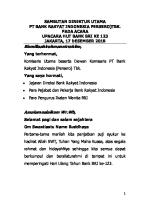 CEO - Sambutan Upacara HUT 123 Tahun [PDF]